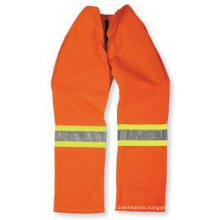 Orange Polyester/Cotton Pant with Reflective Tape